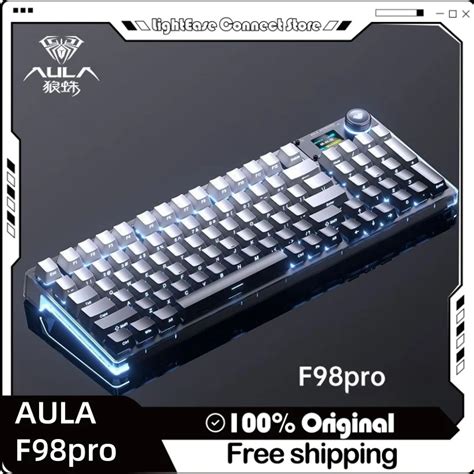 Aula F Pro Teclado Mec Nico Sem Fio Teclas Tri Mode Estrutura De Junta Hot