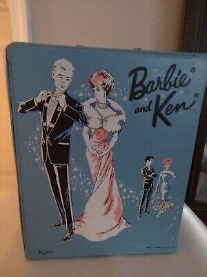 Vintage Blue Mattel Barbie And Ken Doll Case Trunk Ebay