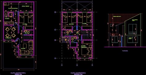 Project House Two Levels DWG Full Project for AutoCAD • Designs CAD