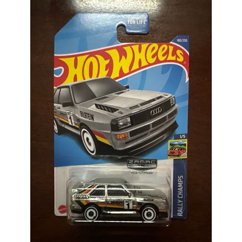 Xe mô hình Hot Wheels Audi Sport Quattro ZAMAC Shopee Việt Nam