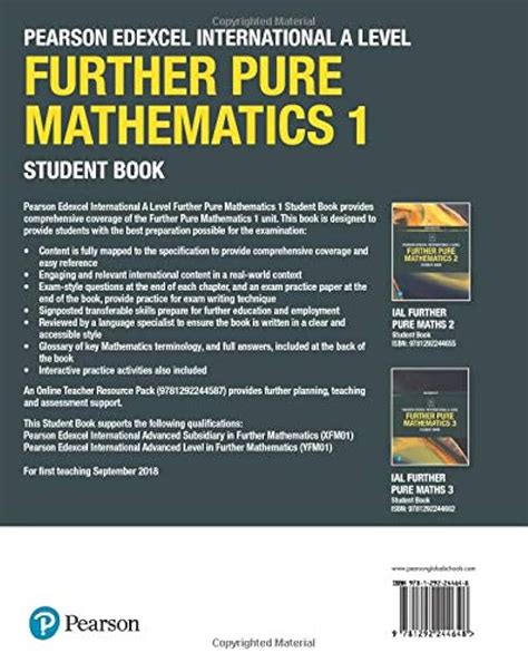 Pearson Edexcel International A Level Mathematics Further 41 OFF