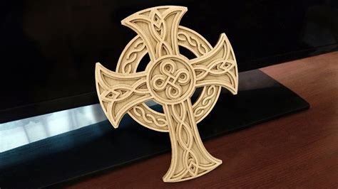 C161 Celtic Cross Scroll Saw Pattern Pdf Dxf Svg Eps Etsy