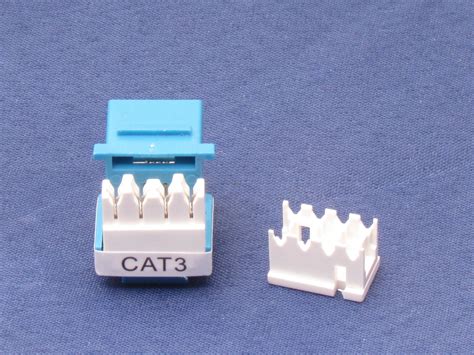 10 X Pcs CAT3 Blue Keystone Jack RJ11 6P4C Phone Telephone RJ12 Modular