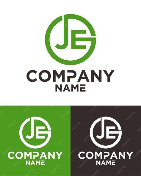 Premium Vector Initial Letter J E Logo Vector Design Template