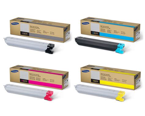 Samsung Clx Nd Toner Cartridges Set Oem Black Cyan Magenta Yellow