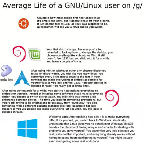 Life Of An Average Gnulinux User Rlinuxmasterrace