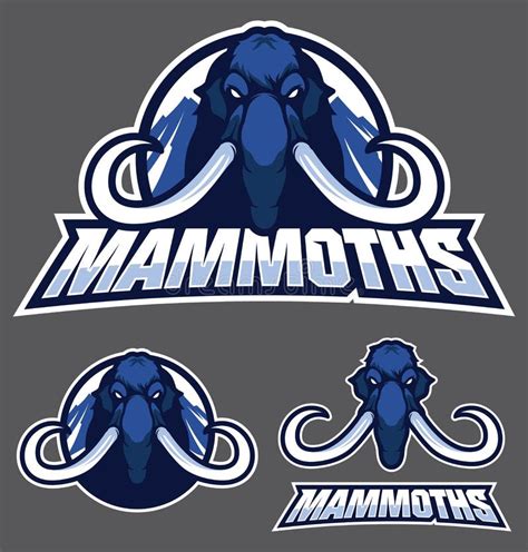 Mammoth Mascot Logo stock vector. Illustration of logotype - 171776770