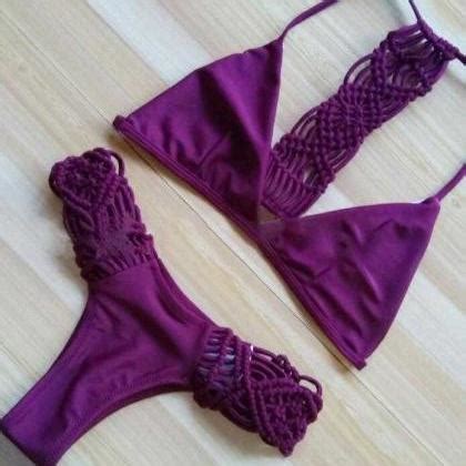 Sexy Weave Straps Bikini Swimwear On Luulla