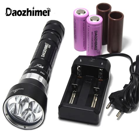 8000 Lumen 5 X XML L2 LED Diving Flashlight Torch Underwater 200M