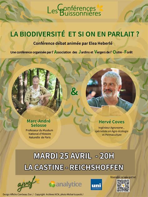 Conférence Buissonnière La biodiversité et si on en parlait avec