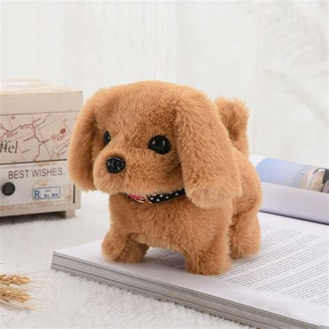 Fycone Cute Walking Pet Barking Dog Electric Toy Soft T Plush Dog