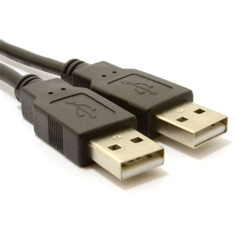 Kenable USB 2 0 24AWG A To A Male To Male High Speed BLACK Cable