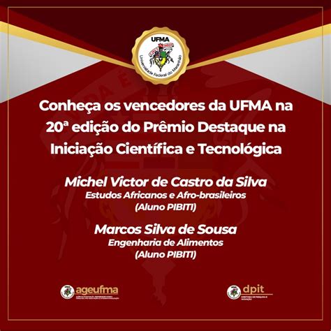 Conheça Os Vencedores Da Ufma Na 20ª Edição Do Prêmio Destaque Na