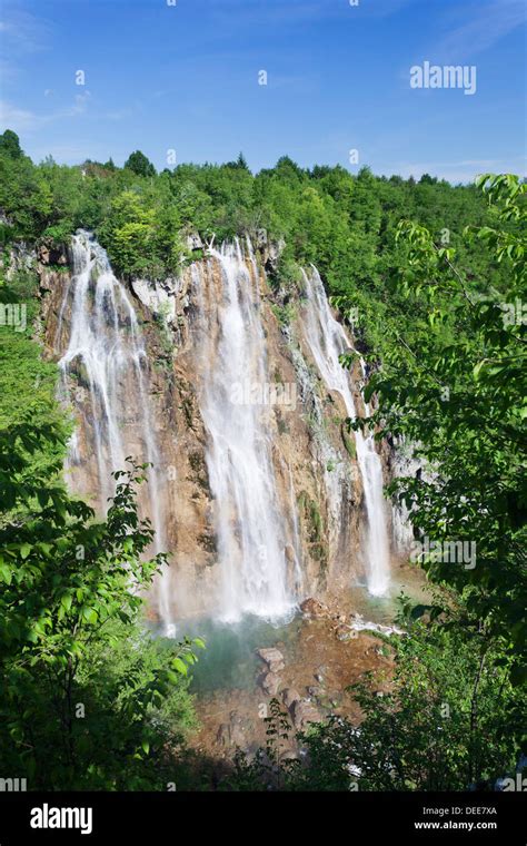 Wasserfall Veliki Slap Nationalpark Plitvicer Seen UNESCO World