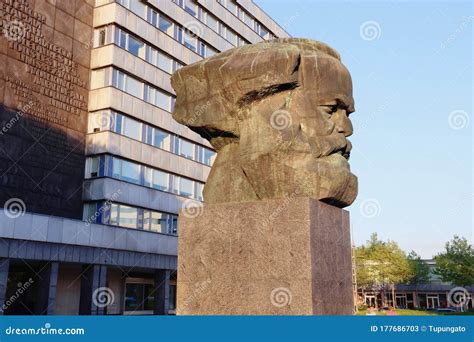 Chemnitz Karl Marx Monument Editorial Stock Photo Image Of Town