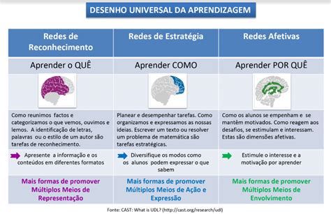 Desenho Universal Para A Aprendizagem Educa O Inclusiva