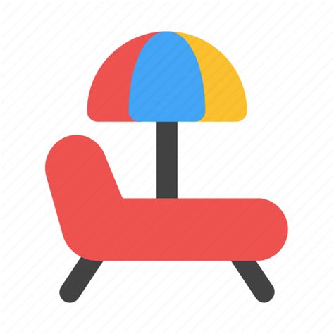 Beach Chair Umbrella Holidays Icon Download On Iconfinder