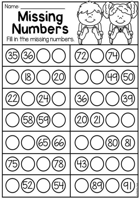 Free And Fun Missing Number Worksheets Tulamama