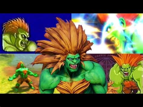 BLANKA Many super special moves (video game) - YouTube