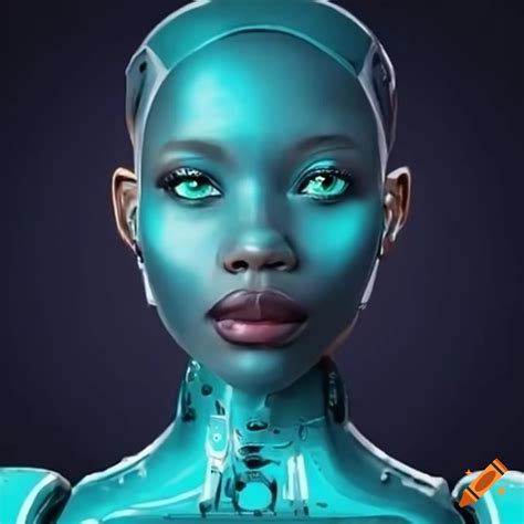 African Robot Woman Artificiel Intelligence On Craiyon