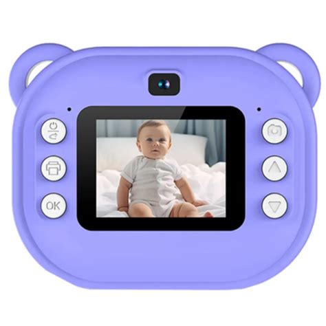 ᐉ Фотоаппарат детский моментальной печати фото цифровой (M3-2024-Purple ...