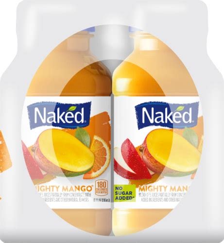 Naked Juice Juice Fruit Smoothie Mighty Mango Count Bottles