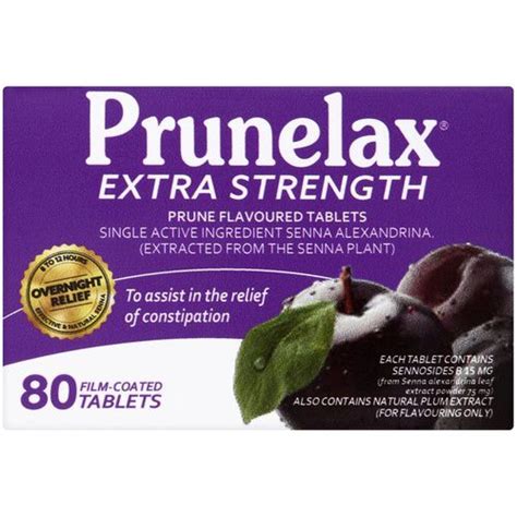 Buy Prunelax Extra Strength 80 Tablets | Laxatives | Online Discount Chemist