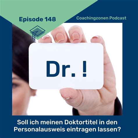 148 Doktortitel In Den Personalausweis Eintragen Lassen Erfolgreich