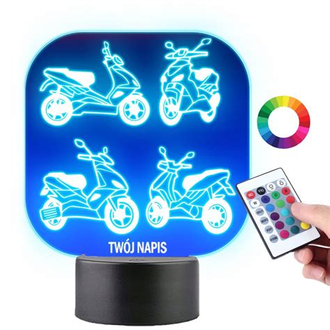 Lampka Na Biurko Statuetka Led Motoryzacja Aprilia Skutery Motory