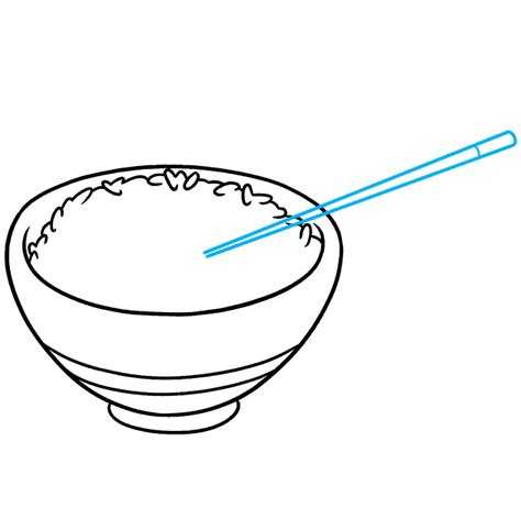 How To Draw Rice And Chopsticks Really Easy Drawing Tutorial