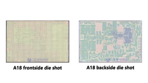 A18、a18 Pro正面和背面截圖對比，結構因gpu不同而不同 T客邦