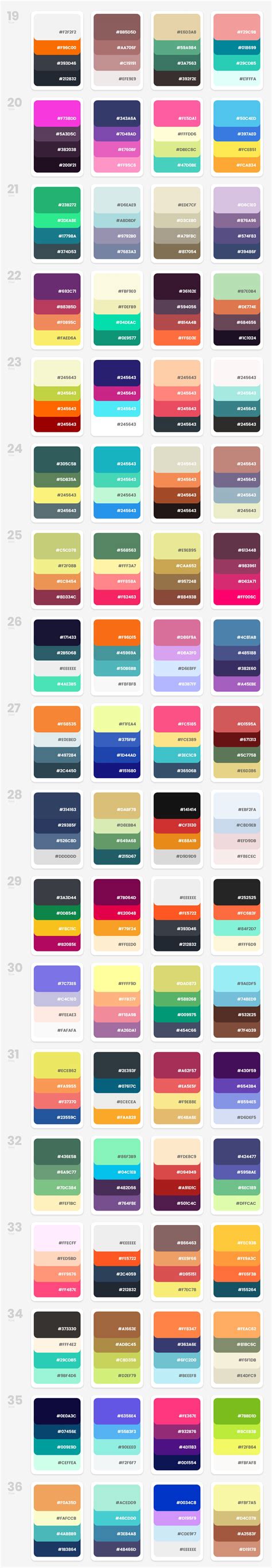 576 Trendy Color Palette 2021 Behance
