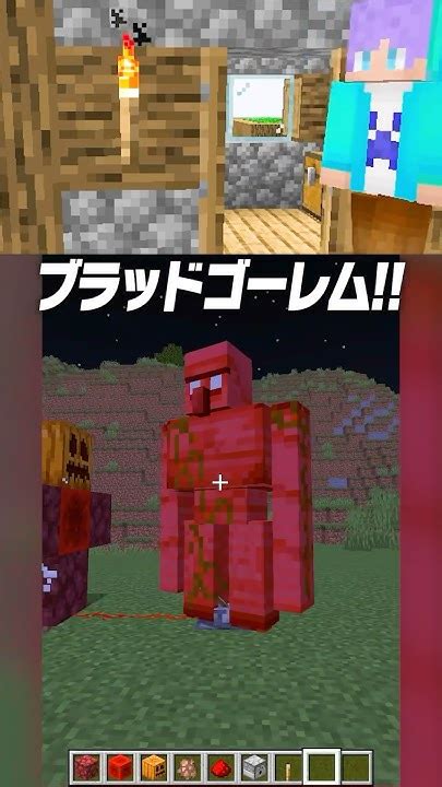 本当にできる？？💥マイクラ都市伝説のブラッドゴーレムを召喚する！！😨🔥【まいくら・マインクラフト】shorts らた Minecraft