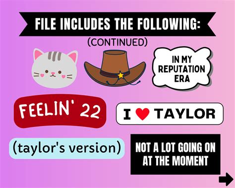 Taylor Swift Photo Booth Props Printable Taylor Swift Birthday Party