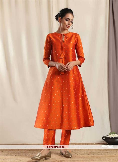 Orange Silk Kurti Atelier Yuwa Ciao Jp