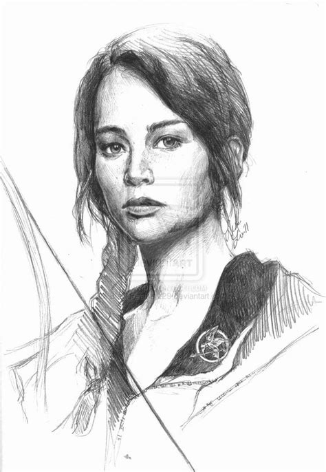 Katniss Hunger Games Drawings Hunger Games Fan Art Hunger Games