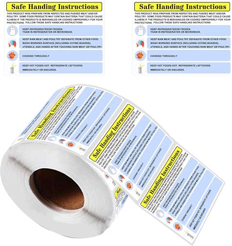 Safe Handling Food Labels Food Safe Handling Instructions
