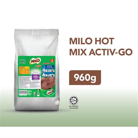 Milo Hot Mix Activ Go 960g Shopee Malaysia