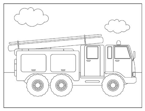 Disegni Di Camion Dei Pompieri Da Colorare Disegni Colorare