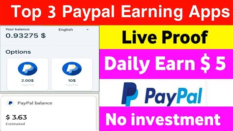 Top Paypal Cash Earning Apps For Android In India Live Payment