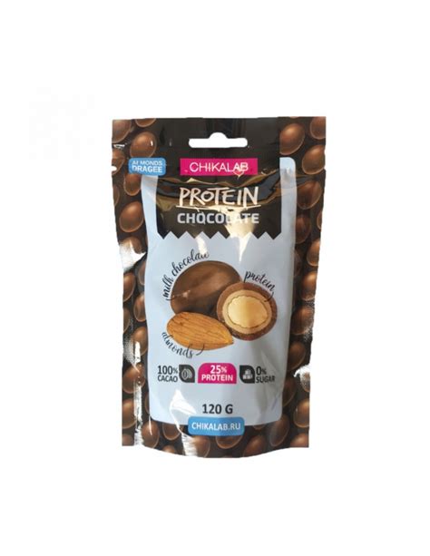 Купить Chikalab Protein 120g Almonds Dragee в Сочи по цене 280.00 pуб ...