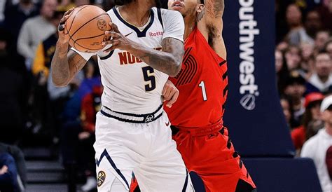 Denver Nuggets Guard Kentavious Caldwell Pope 5 Controls The Ball