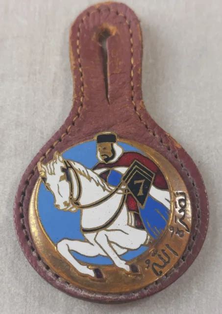 ANCIENNE INSIGNE 7ÈME régiment de Spahis algériens naseaux non