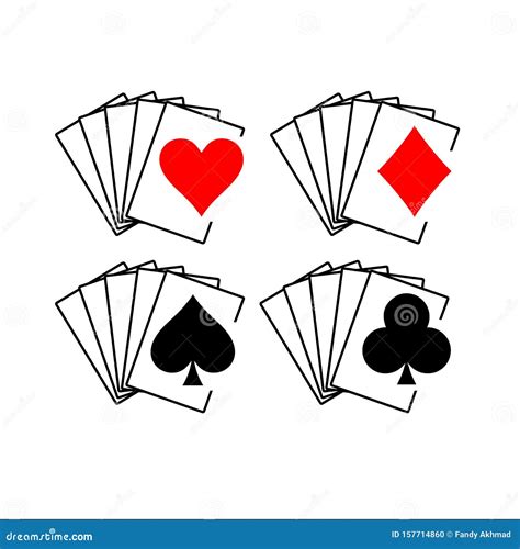 Simple Playing Card Logo Icon Sign Poker Blackjack Vector Flat Illustration Stock Illustration ...