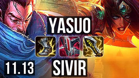 YASUO Alistar Vs SIVIR Janna ADC 10 0 6 1 5M Mastery