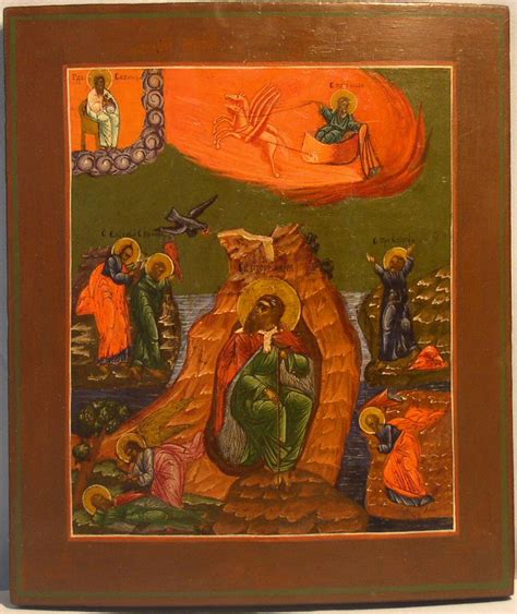 ПРОРОК ИЛИЯ Россия. Северные письма, ок. 1830.31x26 cм. www.art-sakral ...