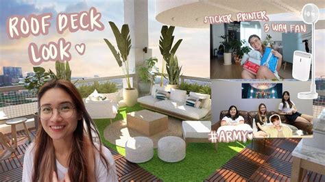 Vlog Roof Deck Update Dynamite Packages Angel Yeo Youtube