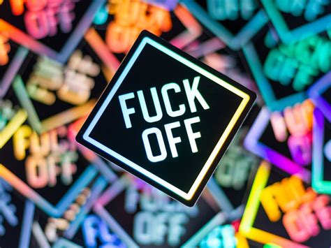 Fuck Off Holographic Sticker Glossy Holographic Sticker Waterproof Fuck It Waterbottle Sticker