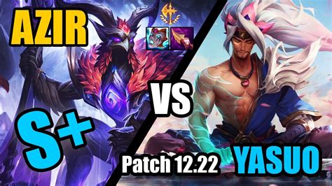 Azir MID Vs Yasuo S Hra CZ SK 12 22 Patch Vyjde 4v5 YouTube