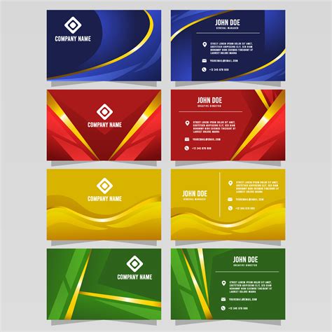 Business Name Card Template 7167002 Vector Art at Vecteezy